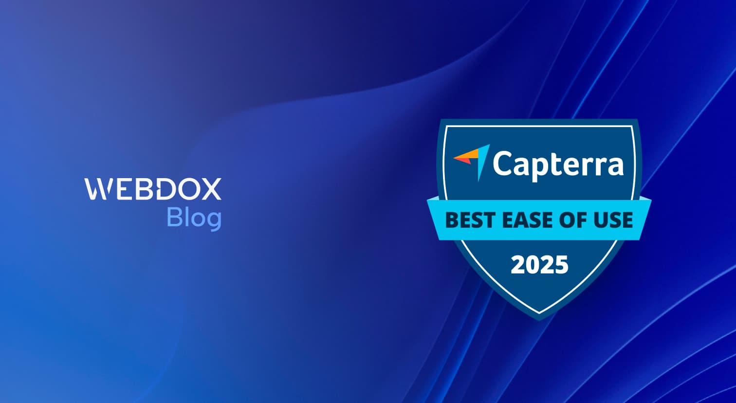 Webdox reconocido por Capterra como “Best Ease of Use 2025”